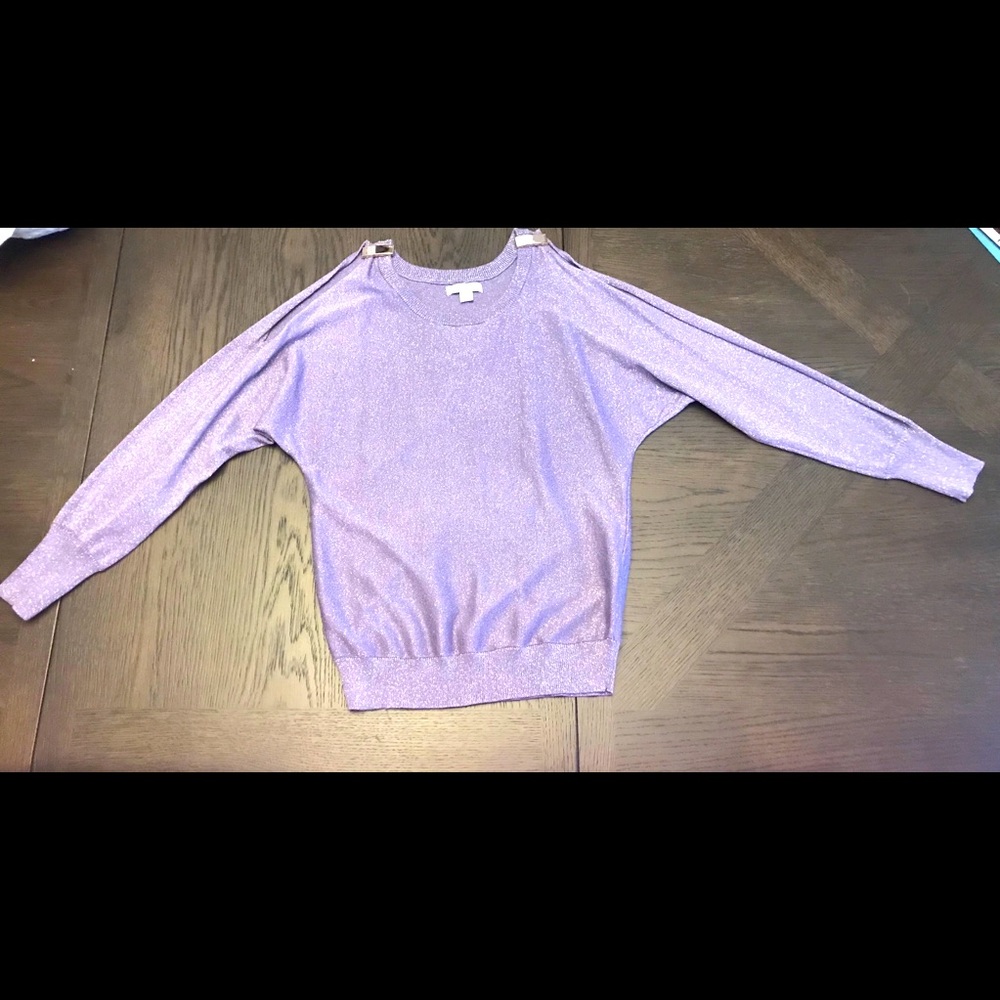 New York and company long sleeve cold shoulder sweater